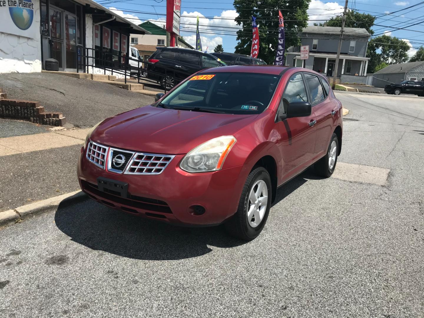 2010 Red /Gray Nissan Rogue S (JN8AS5MV0AW) with an 2.5 V4 engine, Automatic transmission, located at 577 Chester Pike, Prospect Park, PA, 19076, (610) 237-1015, 39.886154, -75.302338 - Photo#2